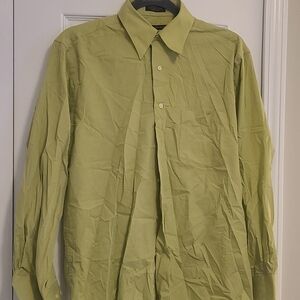 Alexander Julian Colours Long Sleeve Shirt 14-14.5 32/33 Green